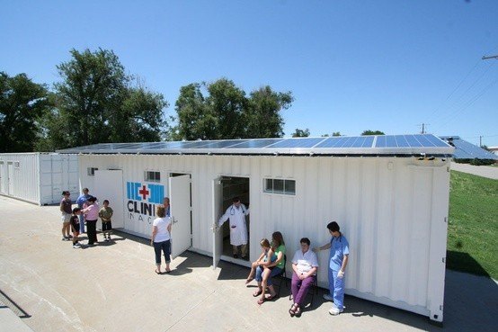 Shipping Container used as Medical Clinic
