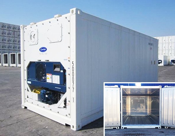 refrigerated shipping container construction