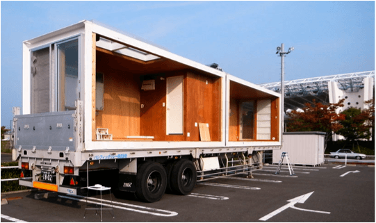 Shipping container accommodates homeless