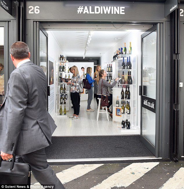 Aldi Wine Pop Up Shop