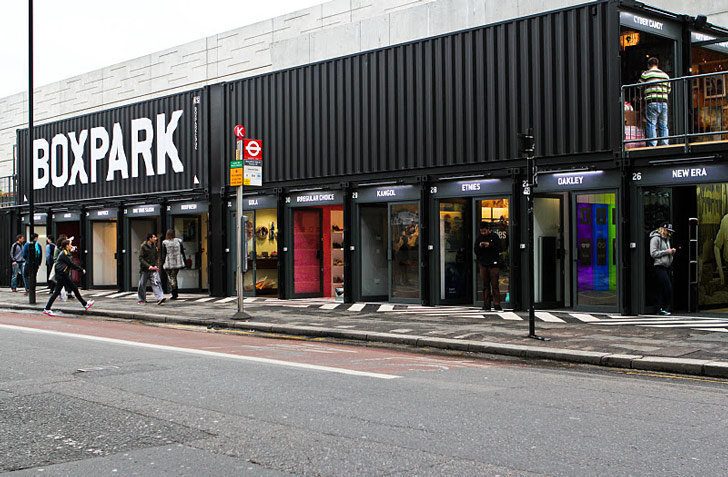 Box Park Pop Up Stores