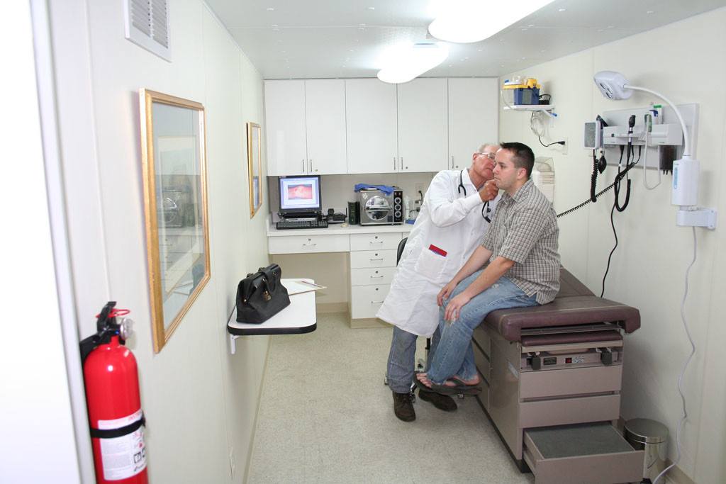 Shipping Container used as Medical Clinic