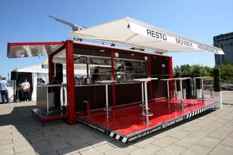 Shipping Container to Restaurant