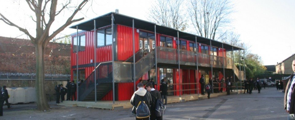 Shipping Container School - Morpeth School in London