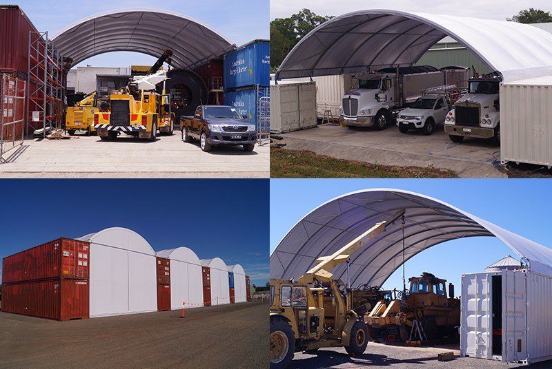 40ft Long Container Shelters - Container Domes & Shelters