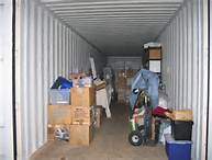 Storing boxes in shipping container