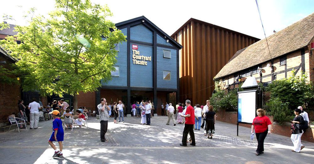 The Courtyard Theatre made of Cor-ten steel