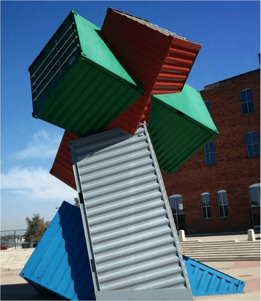 shipping container art